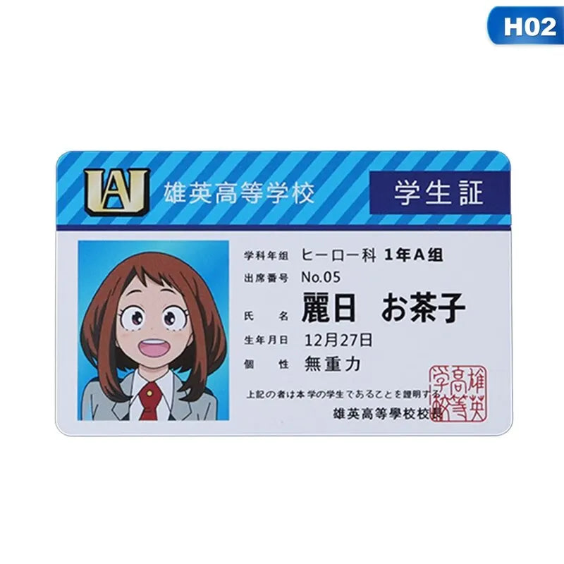 Carta ID Estudiante My Hero Academia
