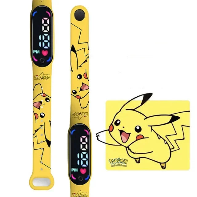 Reloj Digital Resistente Al Agua Pokemon