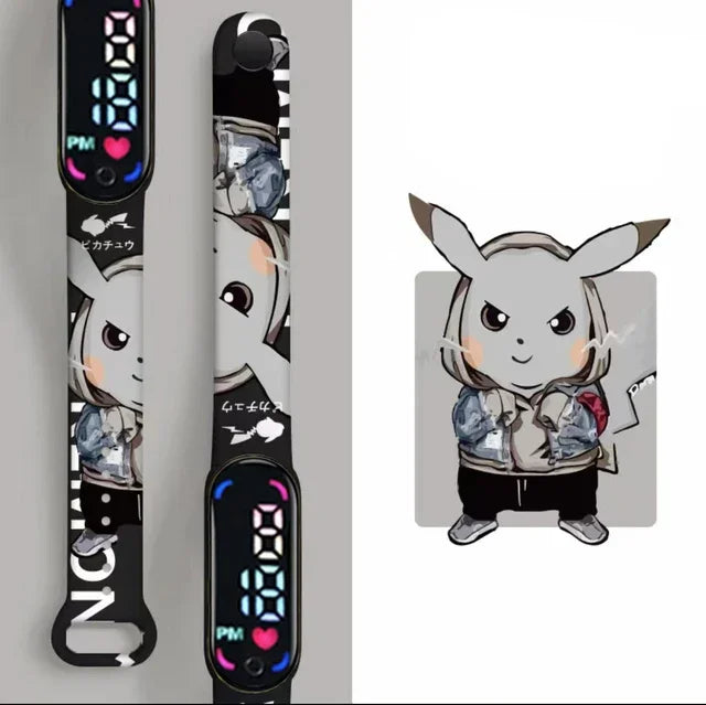 Reloj Digital Resistente Al Agua Pokemon