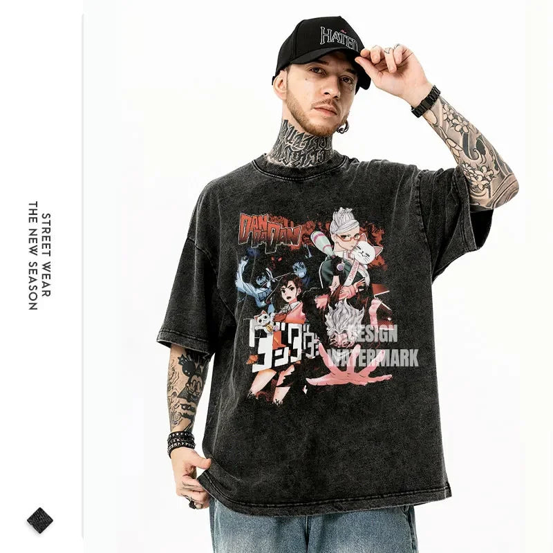 Camiseta Oversize Anime Dan Da Dan