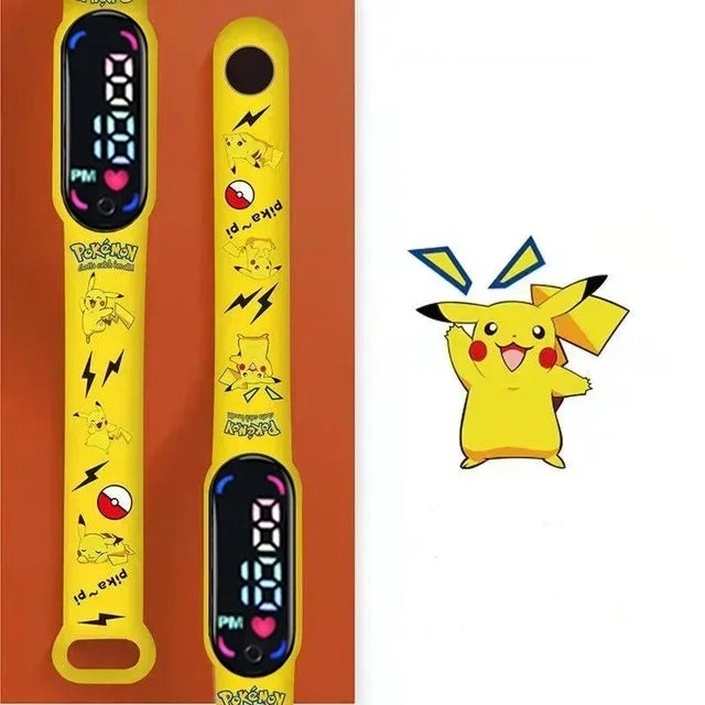 Reloj Digital Resistente Al Agua Pokemon