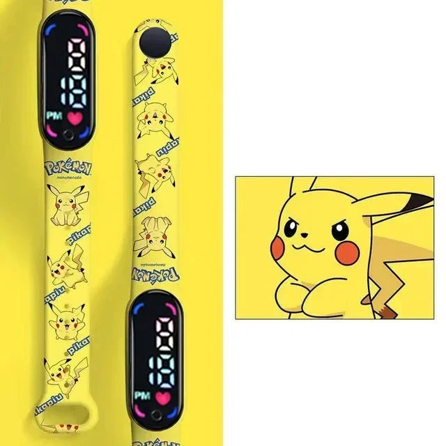 Reloj Digital Resistente Al Agua Pokemon
