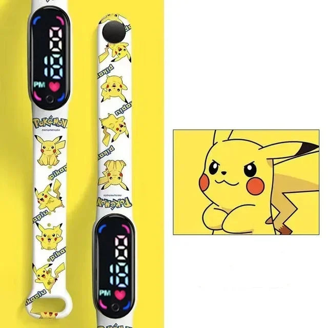Reloj Digital Resistente Al Agua Pokemon