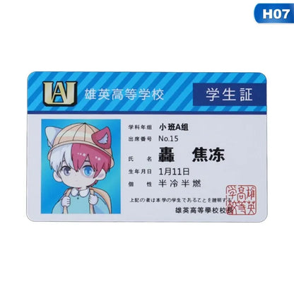 Carta ID Estudiante My Hero Academia