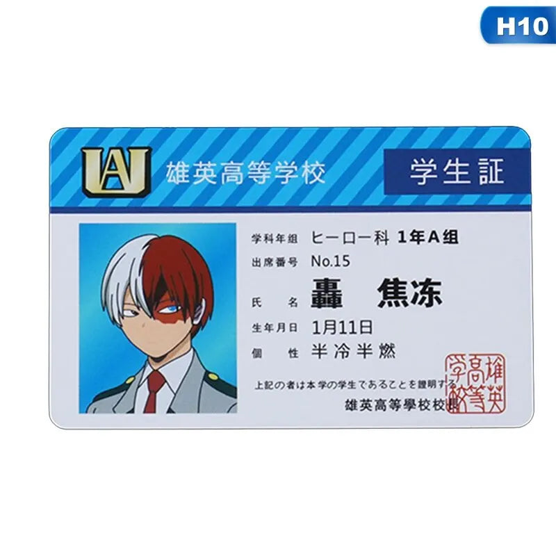 Carta ID Estudiante My Hero Academia