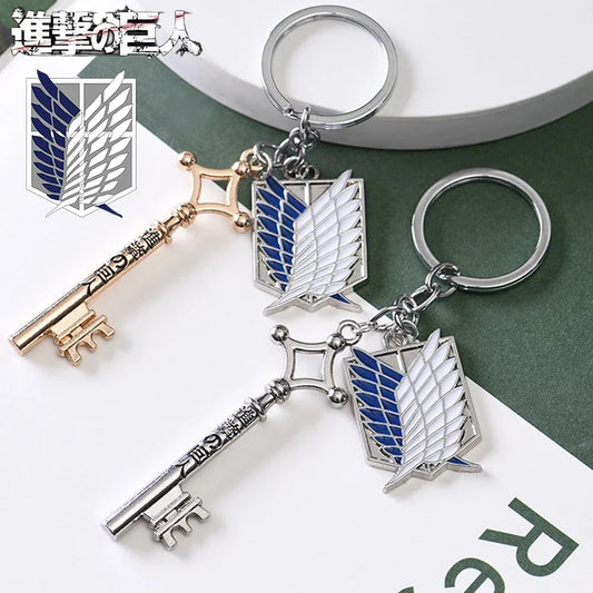 Llavero Plata y Oro Attack on Titan