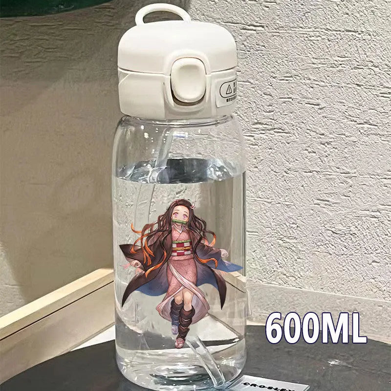 Botella Demon Slayer 600ml/400ML Transparente Antigoteo