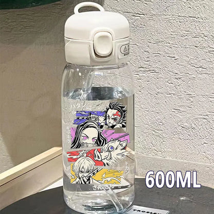 Botella Demon Slayer 600ml/400ML Transparente Antigoteo