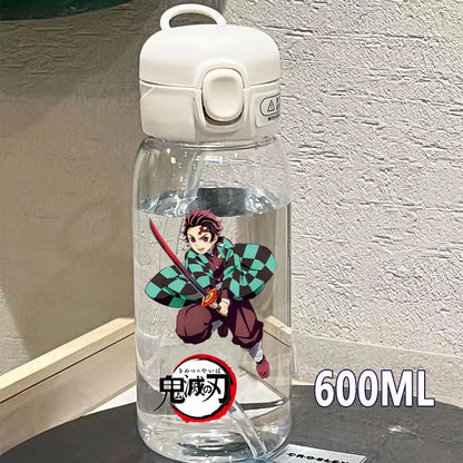 Botella Demon Slayer 600ml/400ML Transparente Antigoteo