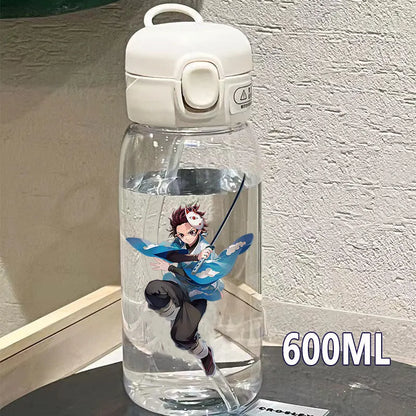 Botella Demon Slayer 600ml/400ML Transparente Antigoteo