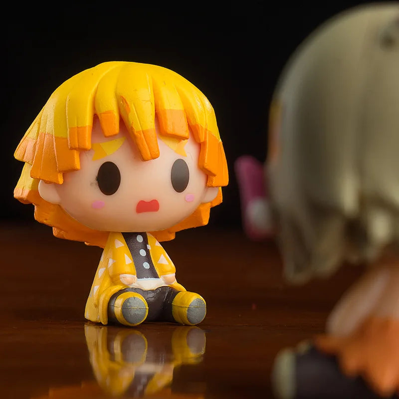 4 Figuras Kawaii Demon Slayer