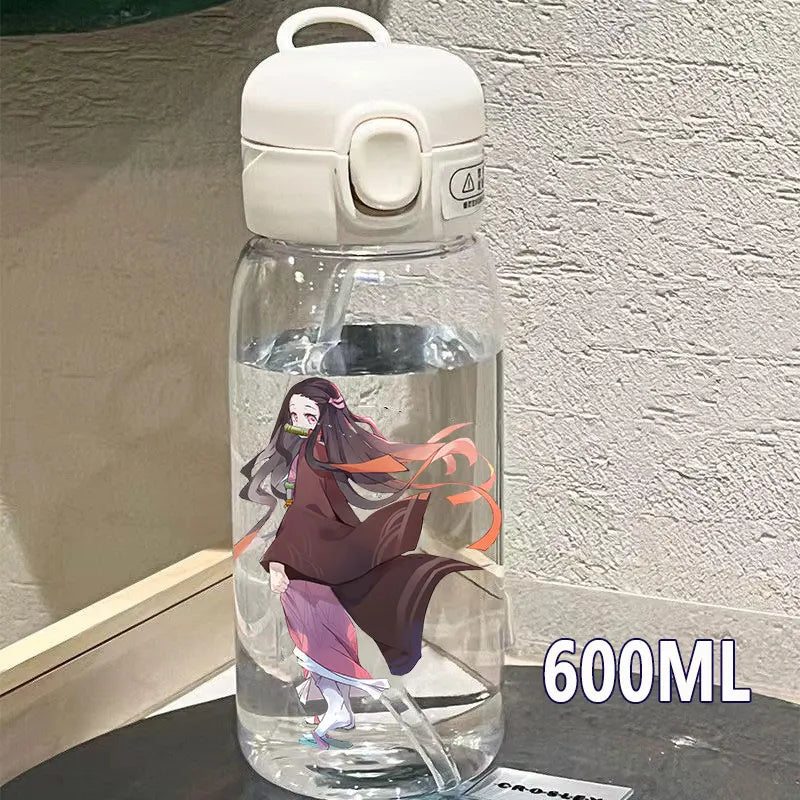 Botella Demon Slayer 600ml/400ML Transparente Antigoteo