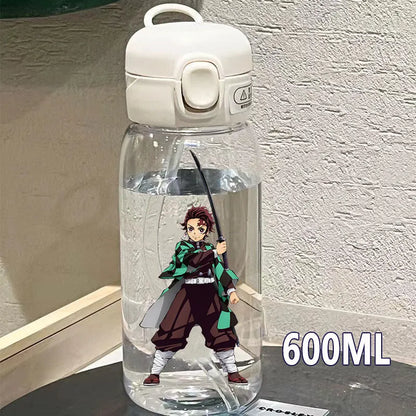 Botella Demon Slayer 600ml/400ML Transparente Antigoteo