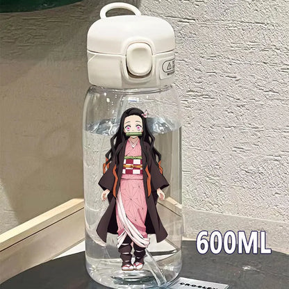 Botella Demon Slayer 600ml/400ML Transparente Antigoteo