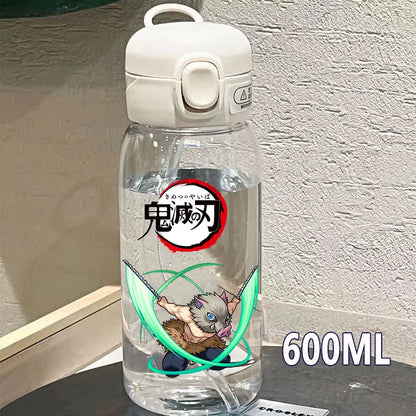 Botella Demon Slayer 600ml/400ML Transparente Antigoteo